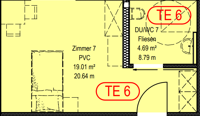 Musterappartement Einzelappartement Pflegeimmobilie bei Limburg