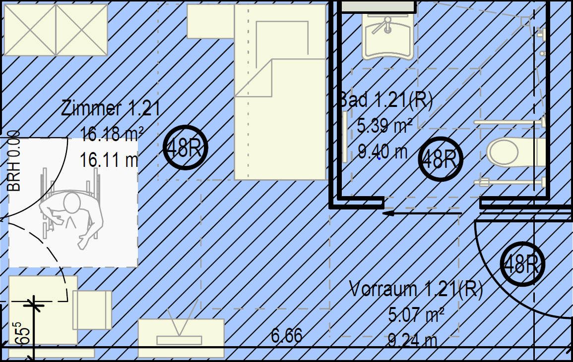 Musterappartement Einzelappartement Pflegeimmobilie Nürnberg-Reichelsdorf