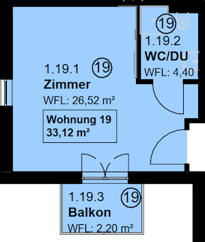 Musterappartement Pflegeimmobilie Neumarkt bei Nürnberg